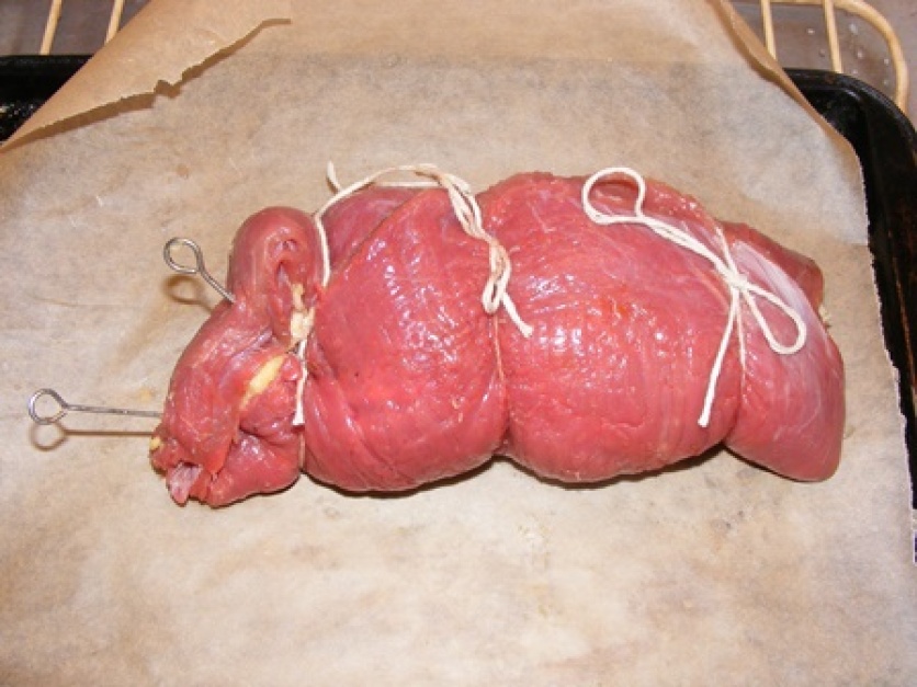 Trussed and ready for roasting